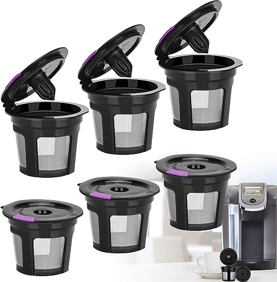 6 Pack Reusable K Cups for Keurig