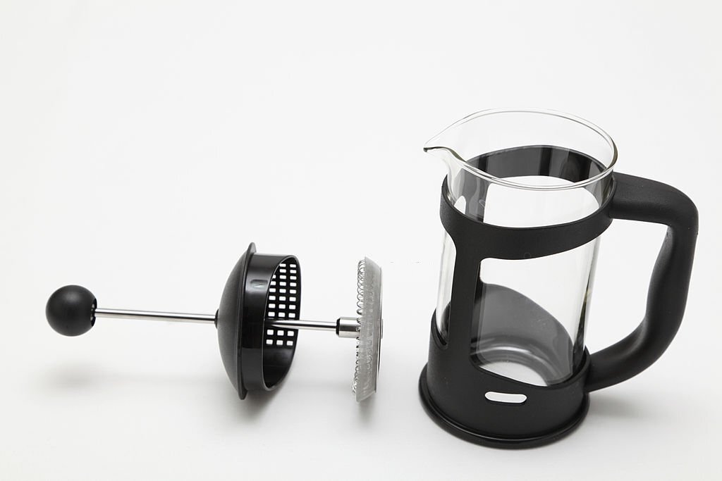 Components of a French press