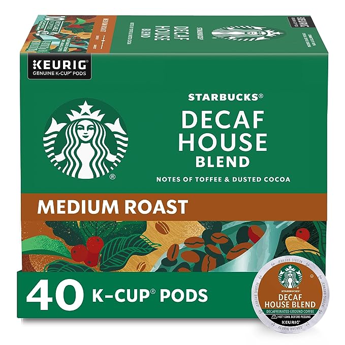 Starbucks Decaf K-Cup Coffee Pods
