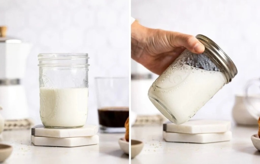 Old Jar Method for Milk Frothing